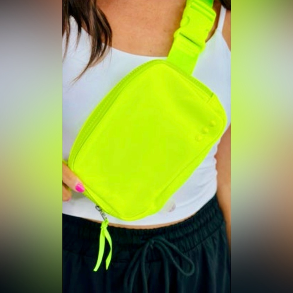 Nadya Nylon Bum Bag Neon Yellow